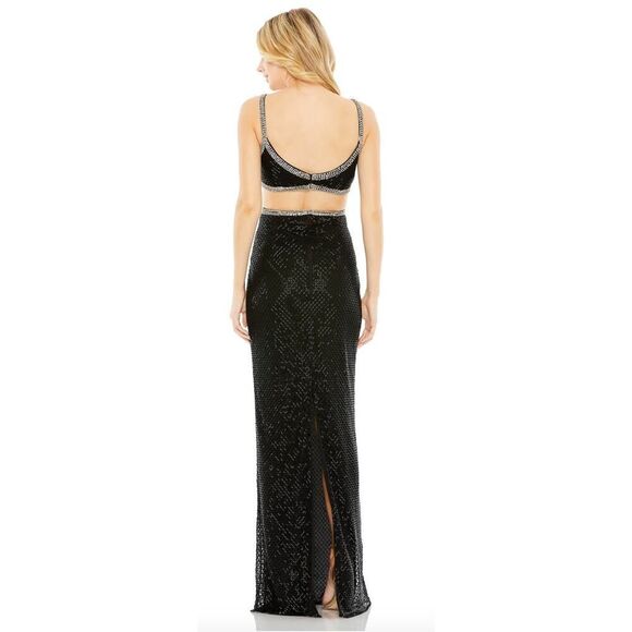 Mac Duggal Cutout Waist Scoop Neck Dress - Size 4 - NWT - Picture 2 of 6